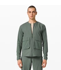 Lululemon Men Green Lab Siffra Hybrid Long Sleeve Shirt Jacket Size XL