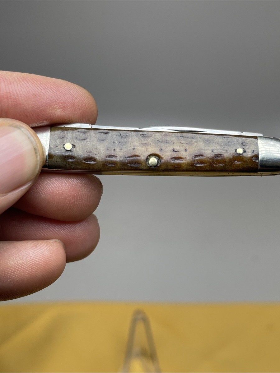 Vintage Case Tested XX Sleeve Board Pocket Knife 1920-1940 Green