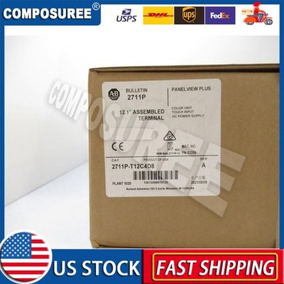 AB 2711P-T12C4D8 PanelView Plus 12.1'' Sealed In Box AB 2711PT12C4D8 US Free Tax