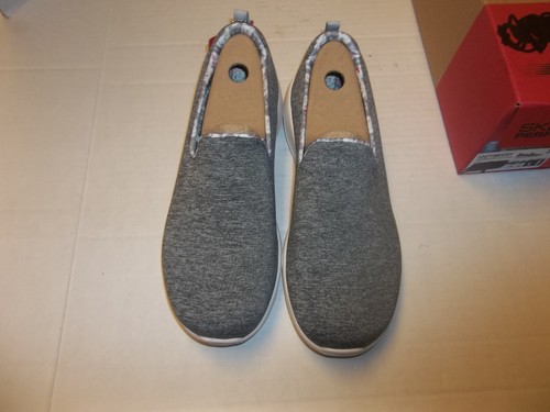 Skechers Go Walk Joy Bella Yorkie Slip On Shoes Womens Size 11 Wide Fit Gray - Picture 3 of 5