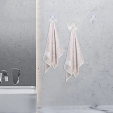 16PCS Powerful Transparent Cup Hooks Non-marking Self Adhesive Hook