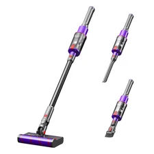 UMLO V102 Cordless Vacuum Cleaner for Home Carpet Hard Floor Pet Hair, Powerful 
