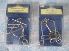 Lot of (2) House of Marbles Metal Puzzles - Made in United Kingdom