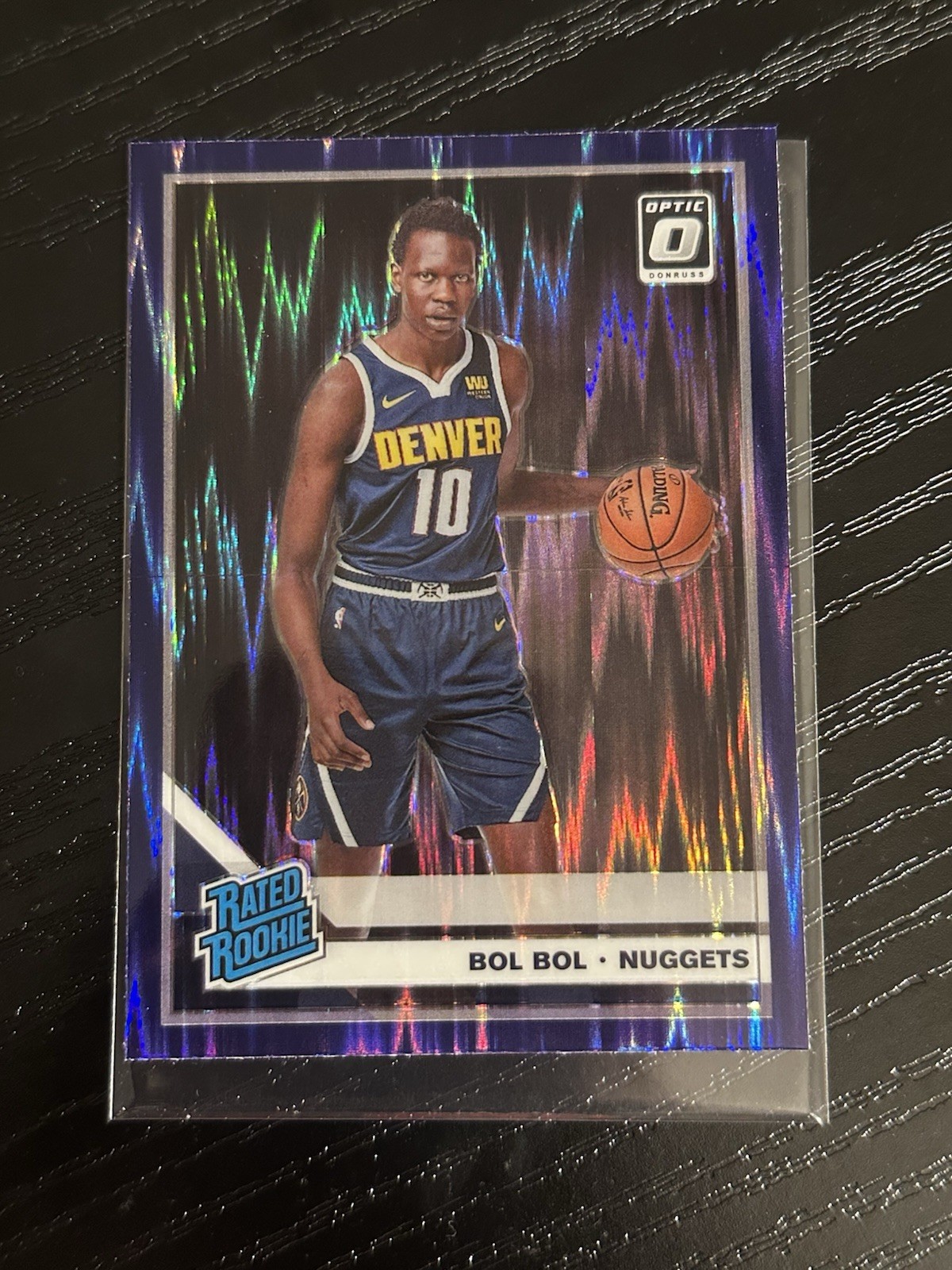 2019-20 Panini Donruss Optic Bol Bol Purple Shock Prizm Rated Rookie #162 RC