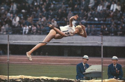 Iolanda Balas Romania competes Women's High Jump Final at Tokyo Ol- Old Photo 1