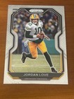 2020 Panini Prizm Card #363 Jordan Love Base Silver Rookie RC Green Bay Packers