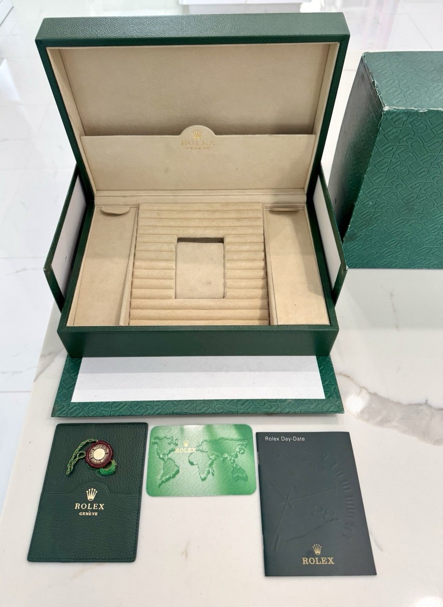 Authentic NEW STYLE ROLEX Platinum DayDate 18206 Watch Box XL