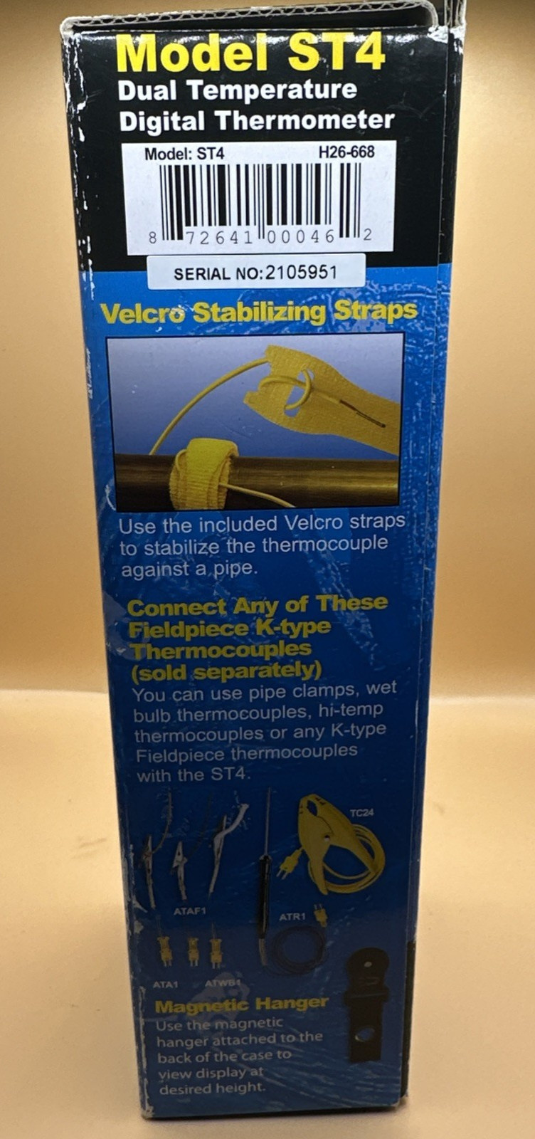 Fieldpiece ST4 - Dual Temperature Digital Thermometer - HVACR