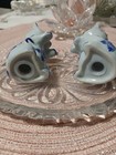 Cambridge Crystal Tray W/Porcelain Cat Salt & Pepper Shakers — photo 5