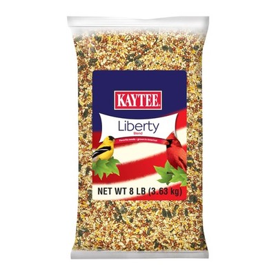 Kaytee Liberty Blend Wild Bird Food, for Cardinals, Blue 8 Pound (Pack of 1)
