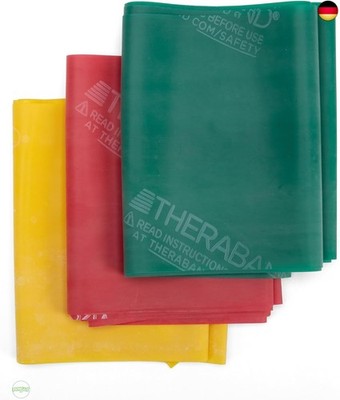 TheraBand 1,50m Set Bundle | Fitnessband | Gymnastikband | Stretchband für