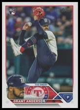 2023 Topps Update Grant Anderson Texas Rangers