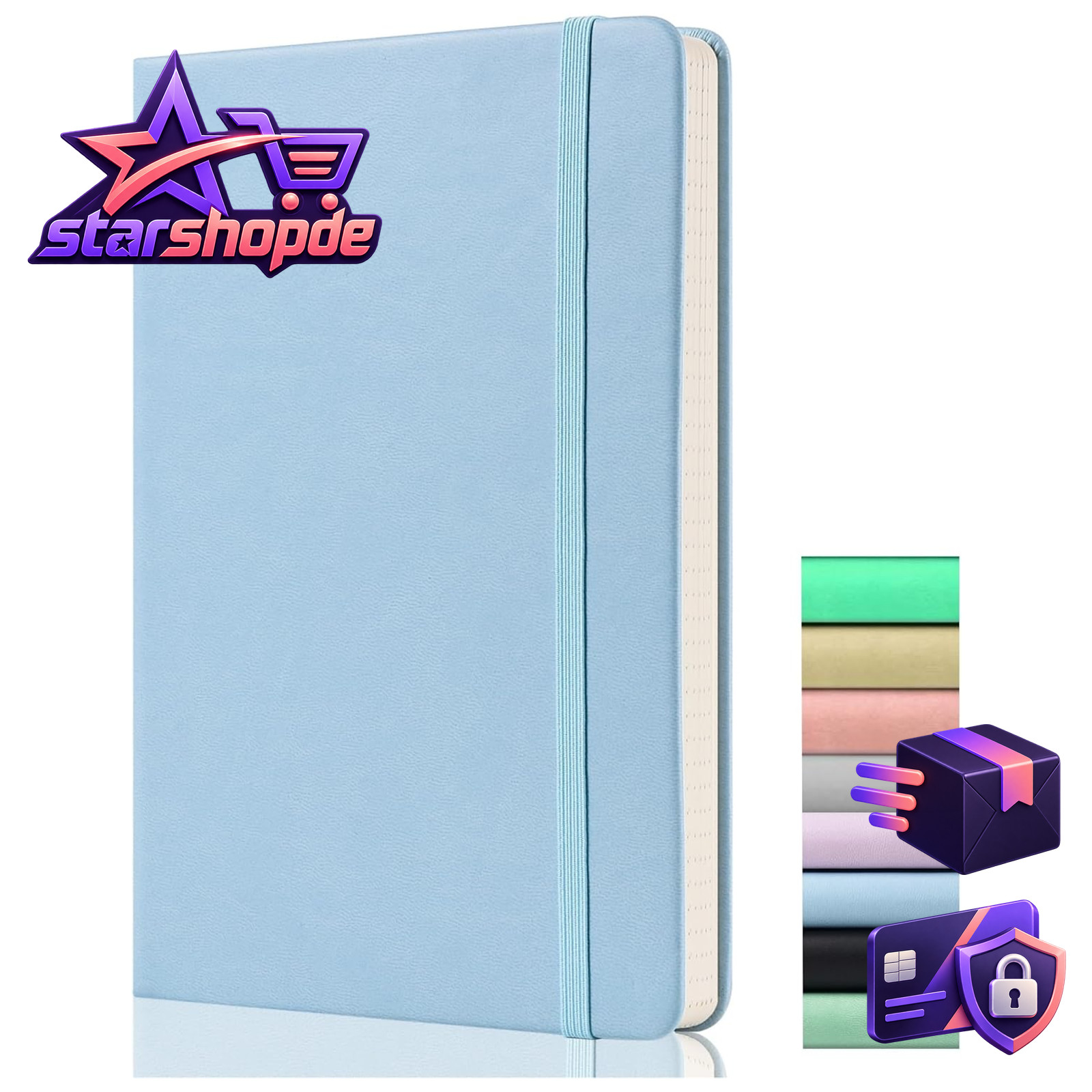 Notizbuch Blanko Unliniert 120gsm Dickes Papier A5 A6 Geschenk Schreibblock