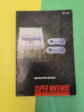 SNES Console System Instruction Manual Only Super Nintendo sns-usa