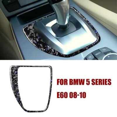 For BMW E60 5series 2008-2010 Carbon Fiber Gear Shift Lever Panel Trim Cover LHD