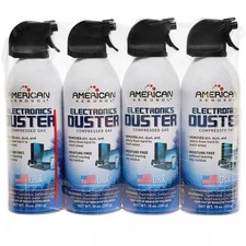 American Aerosol Compressed Gas Electronics Duster, 10 Ounce Pack of 4 