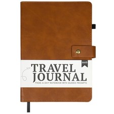 Travel Journal with Prompts - Vegan Leather Adventure Essential - Page-A-Day ...