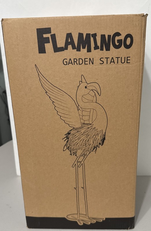 Pink Flamingo Garden Statue,39.76 inch Tall Outdoor Garden Statue Flamingo Art