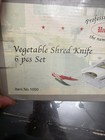Vintage New Vegetable Shred Knife 6 Pcs Set Professional Quality Uniware — photo 3