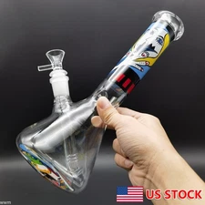 10" Artistic Woman Hookah Smoking Glass Bong Water Pipe Bubbler Shisha +Bowl Hot