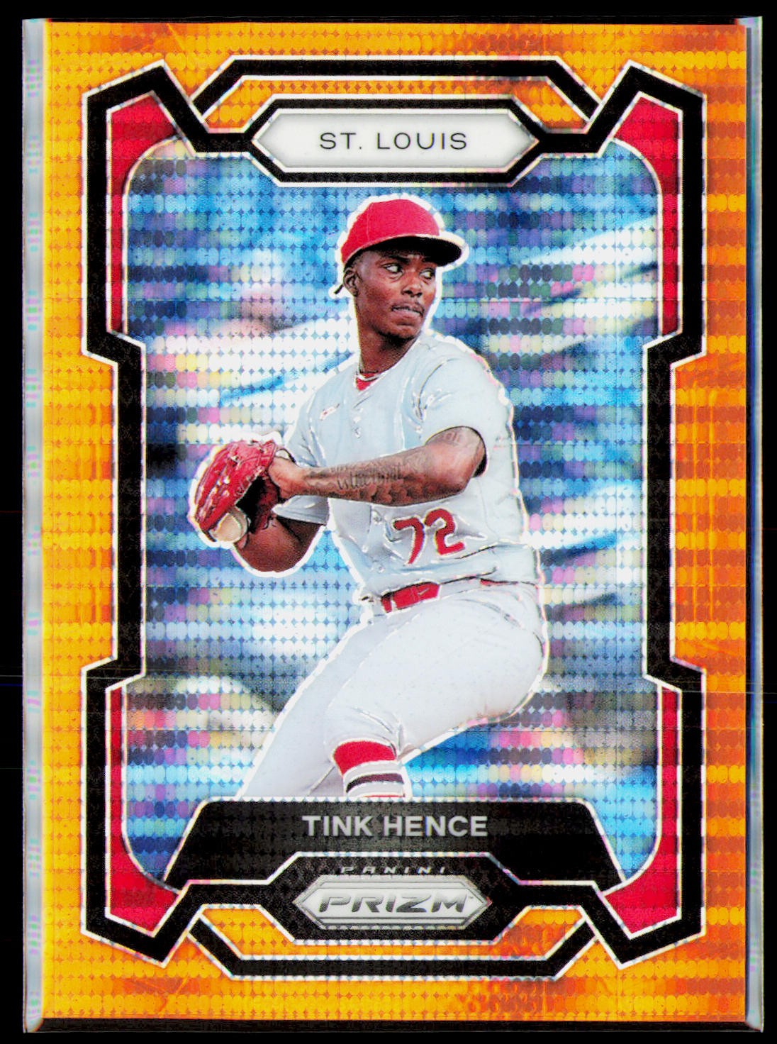 2024 Panini Prizm #97 Tink Hence Orange Pulsar Prizms #/399