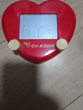 Ohio Art Valentine's Day Limited Edition vtg. Red Heart Shaped Etch A Sketch,HTF