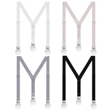 Sintege 4 Pcs Women Suspenders Bulk for Under Clothes 1/2 Inch, Multicolor