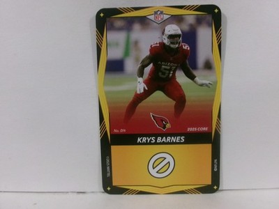 2025 UNO Elite CORE  EDITION YELLOW #014 KRYS BARNES