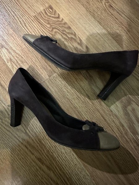Women Bally Heels Brown Suede 39 #5KLX
