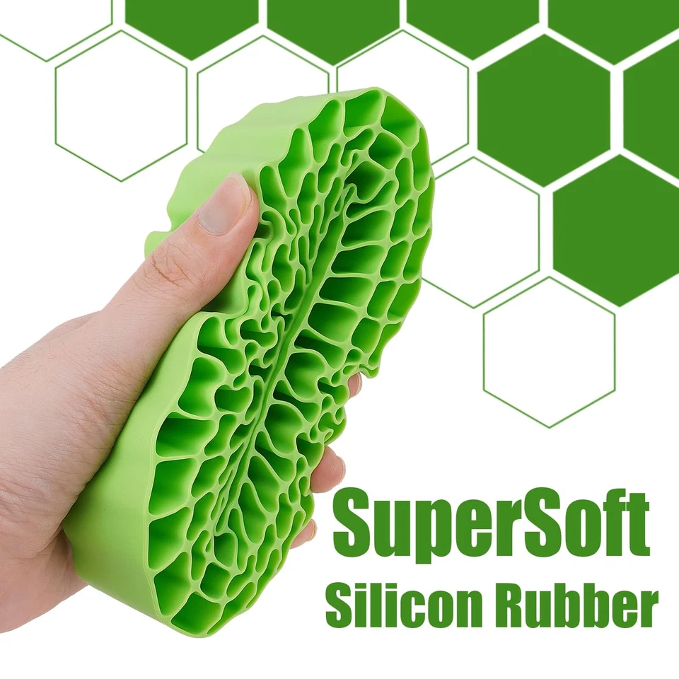 4 PIEZAS Inserto de goma de silicona Espuma para neumáticos de 132-134 mm (5,25" OD) 2,2" (Verde) Foto 2 de 4