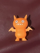 Uglydoll Ice Bat Rare Glow In The Dark Orange Action Figure Vinyl Toy - 3 inch 