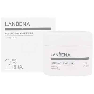 Lanbena Nose Plants Nasenpflaster 2% BHA, 60 Stk. + Emulsion