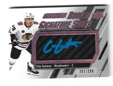 COLE GUTTMAN  2023-24  ENGRAINED ROOKIE SIGNATURE SHOTS SILVER STICK  267/299