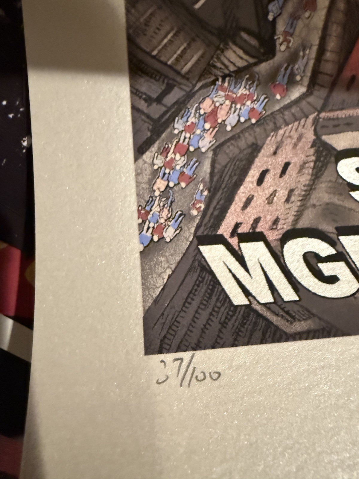 The Who OFFICIAL MERCH POSTER Las Vegas MGM Grand #37/510 EMEK & GAN IN HAND