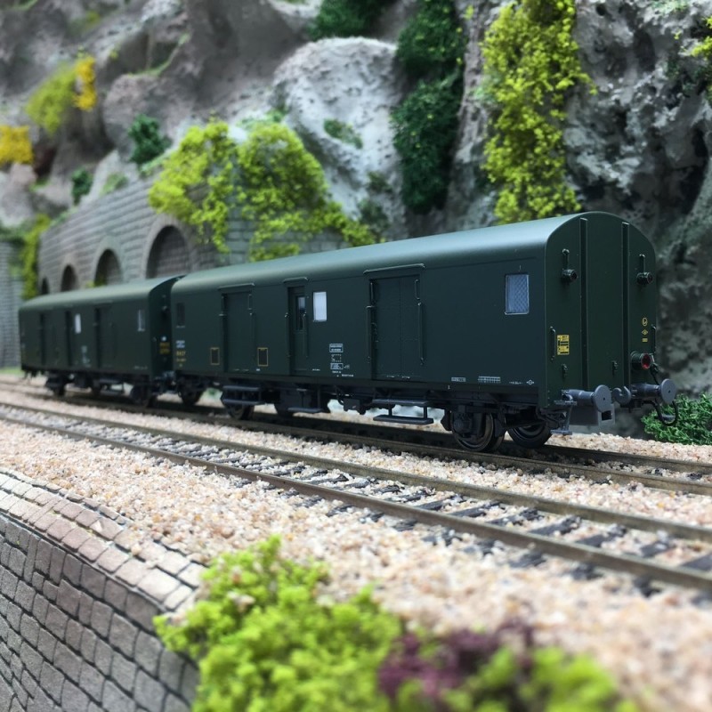 Fourgons Dqd2m SNCF Ep III HO résout le problème de signalisation de fin