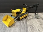 Vintage Tonka T-6 Crawler Trencher Backhoe Loader Pressed Steel Toy USA Tracks
