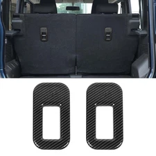 Carbon Fiber Seat Back Safety Belt Buckle Fixed Trim Cover For Suzuki Jimny 19+