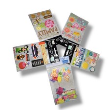 Vintage 3D Scrapbook Sticker Lot  Family Girls Beach Birthday Monsters Crafts