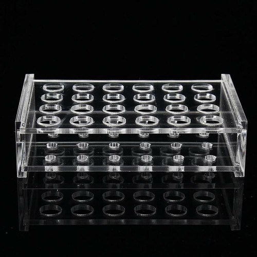 24 Holes Test Tube Rack Testing Tubes Holder Storage Plastic Lab Supplies NEW - Picture 11 of 12