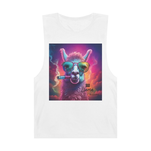 Trippy LLama Stoner Motif - Funny Llama Tank - Bad Llama Logo - Picture 3 of 13