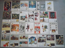 1946 Whiskey Whisky 28 Magazine Ads, Many Brands,  All for One Price