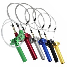 Aluminum 22MM 7/8'' Throttle Turn Grip Quick Twister Cable Motorcycle Pit Bike