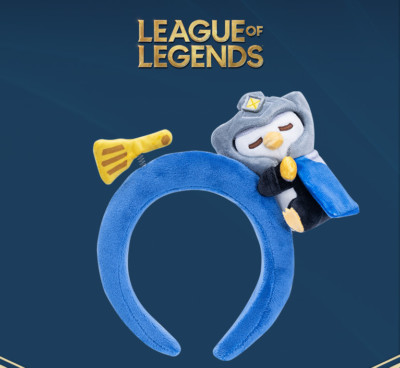 LoL League of Legends Pengu Feather Knight Headband Riot Games Official