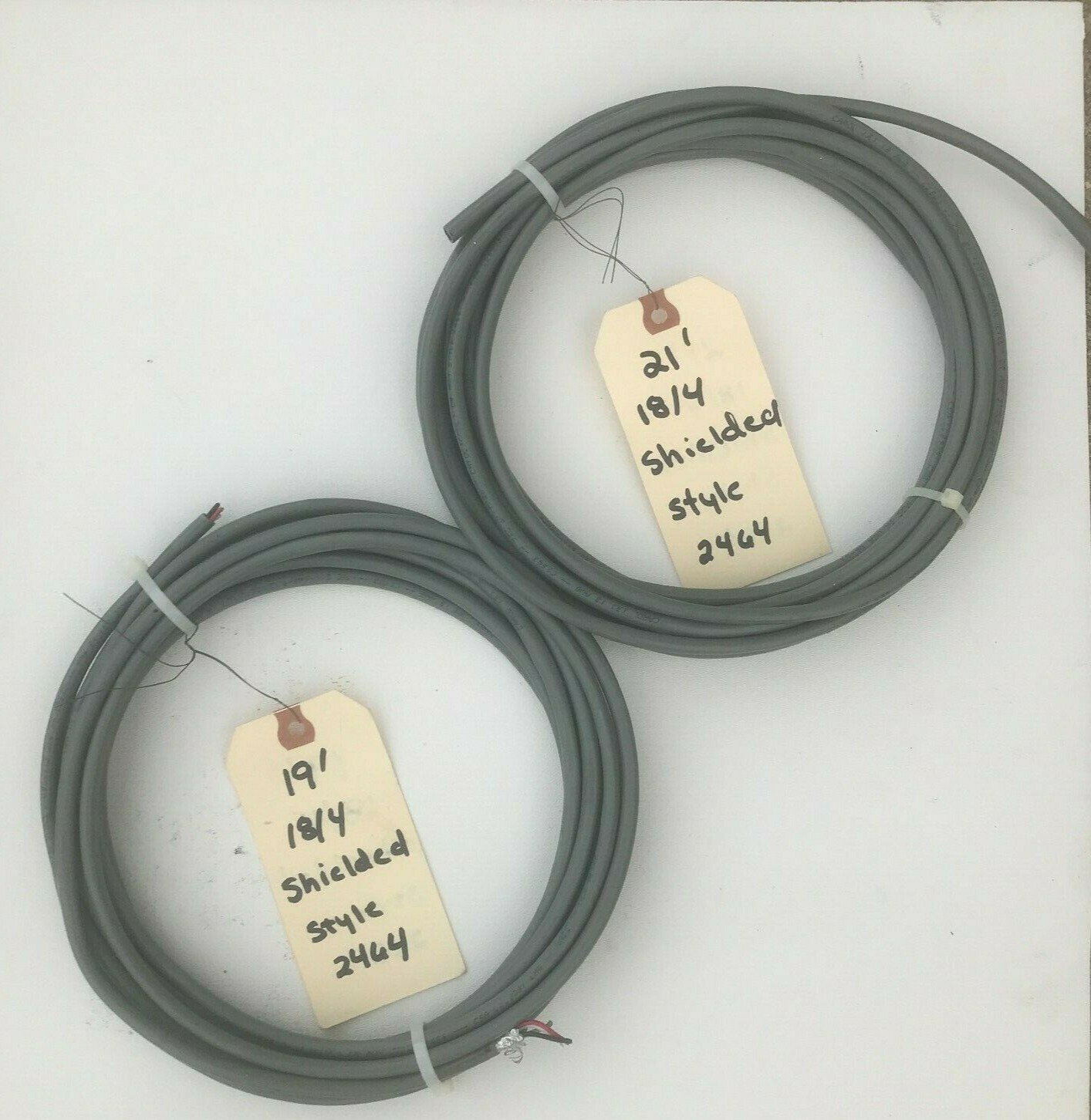 USED 21' & 19' Carol 2464 4 Conductor w/ground 24 AWG. Stranded ...