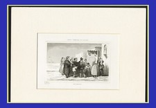 MARIONETTE A NAPOLI,  dal vero, incisione,  passepartout gratis,  1845