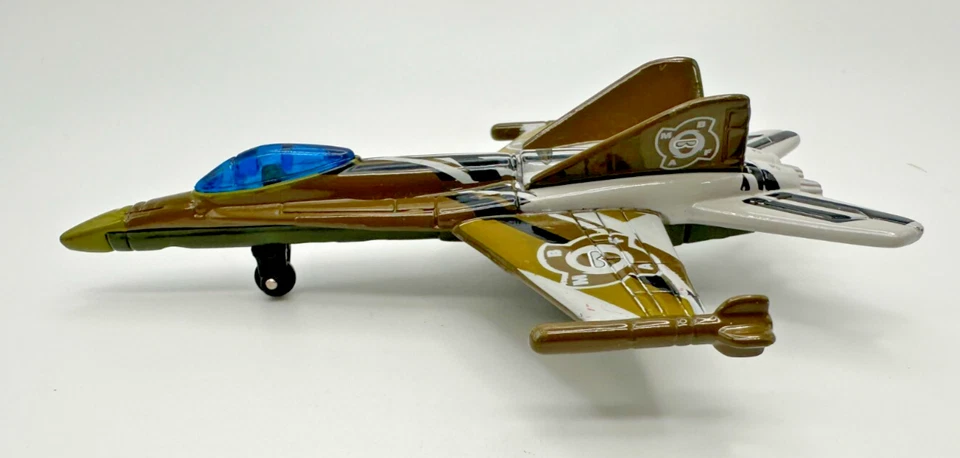 2002 Mattel спичечный коробок Sky Busters нападение реактивный самолет зеленый - Изображение 3 из 4