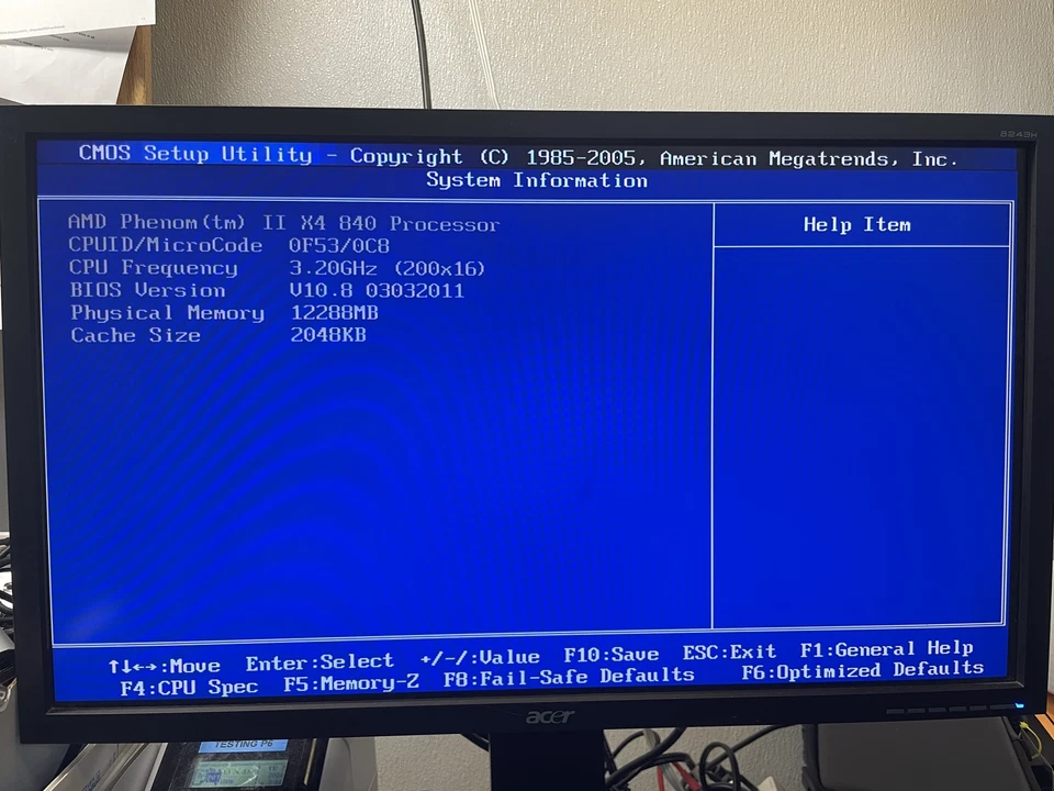 MSI 870-G45 AM3 Socket Phenon II X4 840 3,2 GHz 12 GB de RAM Foto 2 de 4