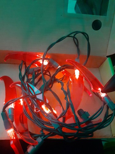 ⭐Chilis Led String Light Set, 10 Chili Pepper Lights Indoor Outdoor Christmas P3 - Picture 4 of 4