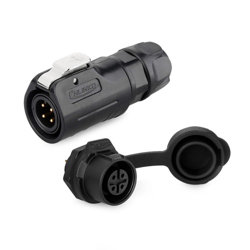 Wasserdicht Panel 4 Pin Stecker Kabel Buchse IP65 Luftfahrt Stecker Kupplung Docking - Bild 14 von 15