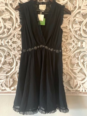 kate spade black cocktail dress